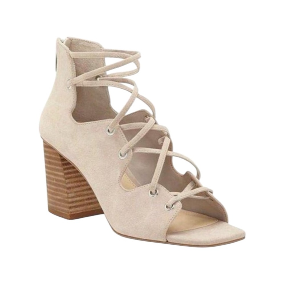 Vince Camuto Block Heels Lace Up Size 5.5